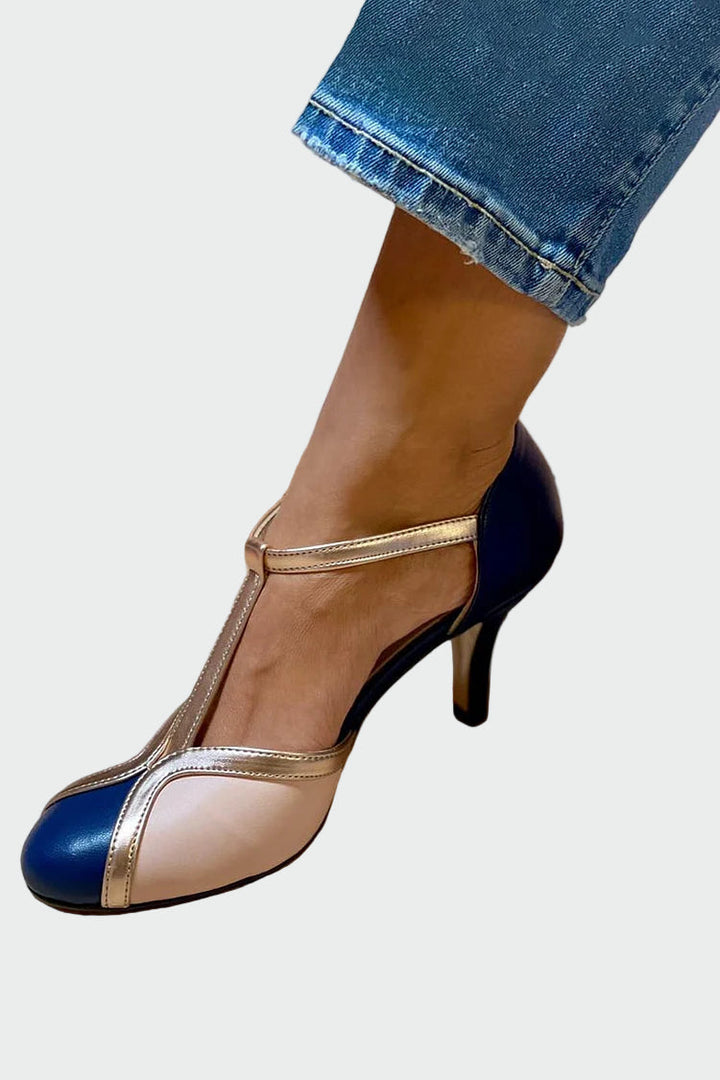 Adéla – Retro Lodičky s T Páskem