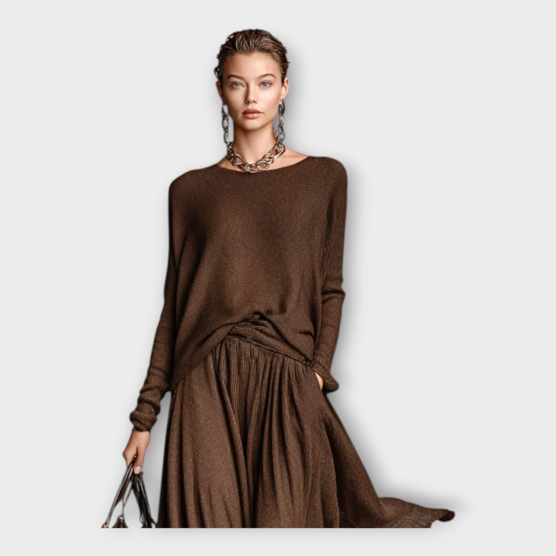 Anna – Pletená Souprava s Vzdušnou Elegancí