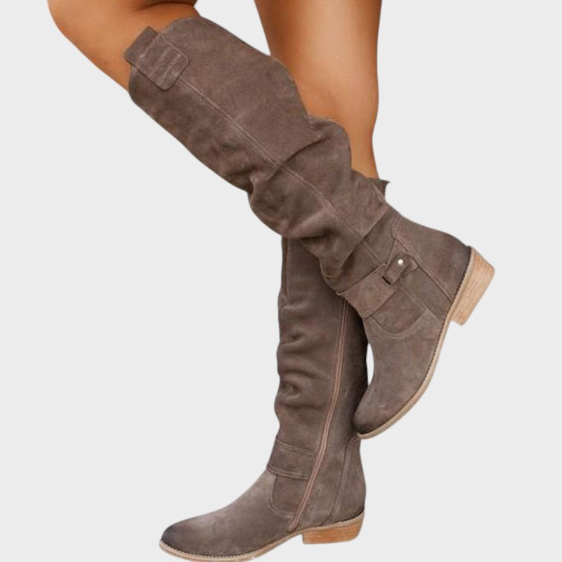 Lina – Elegantní Pohodlné Teplé Kožené Boty pro Ženy