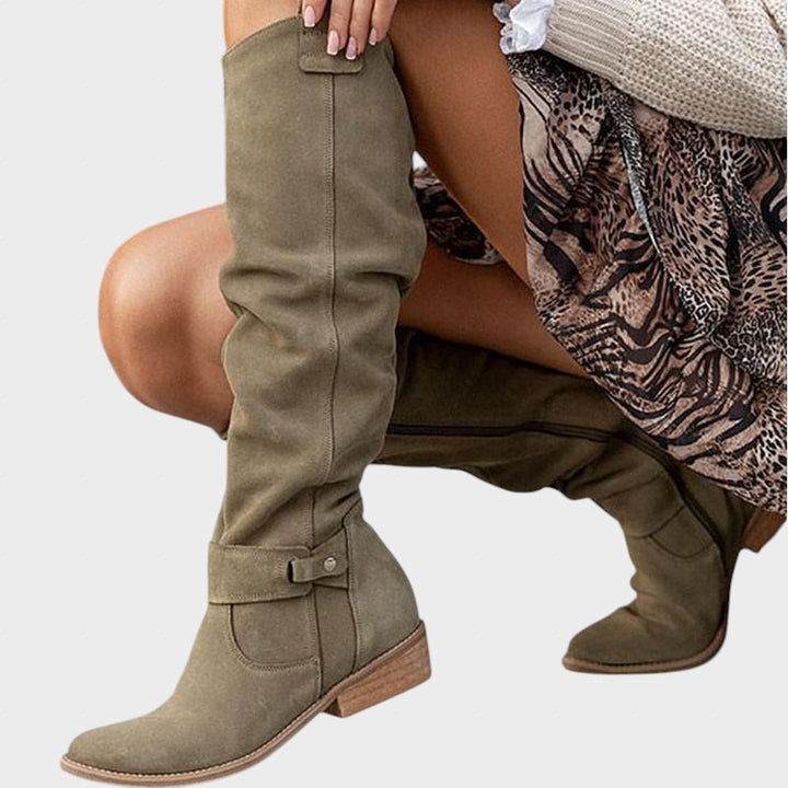 Lina – Elegantní Pohodlné Teplé Kožené Boty pro Ženy