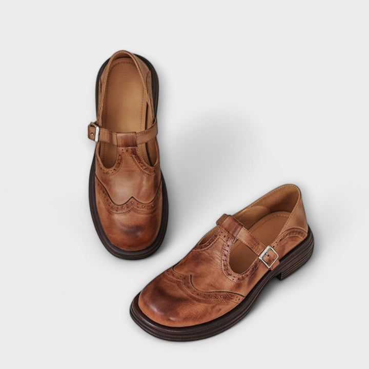 Adéla – Elegantní Kožené Mary Janes